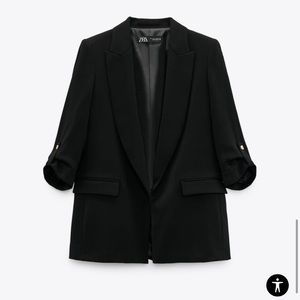 NWT Zara Blazer with Rolled Up Sleeves